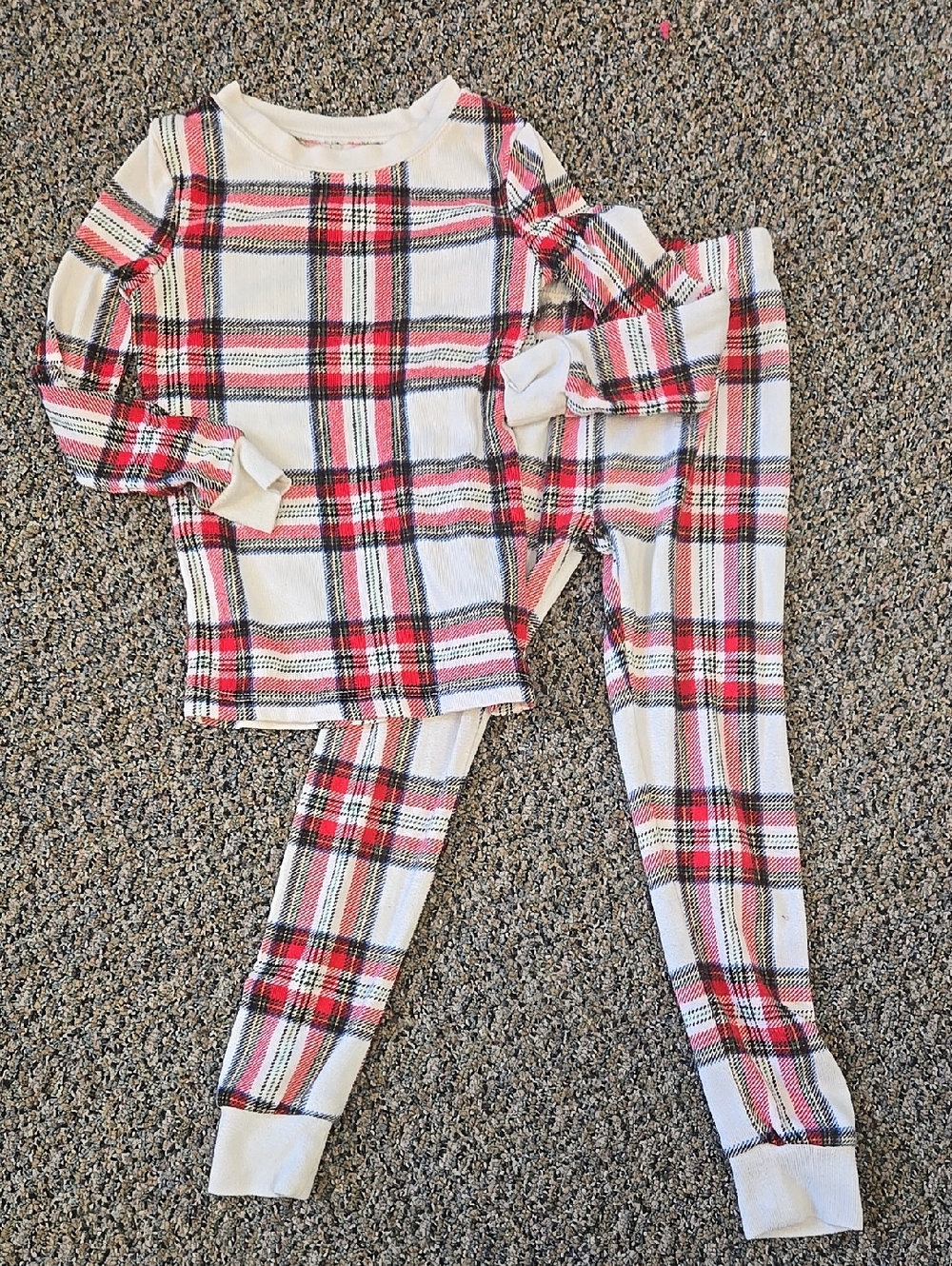 Kids Size 4 Holiday Plaid Pajama Set